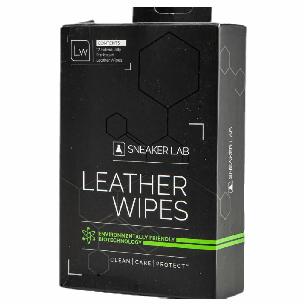 Sneaker Lab Leather Wipes Black Svart Hot