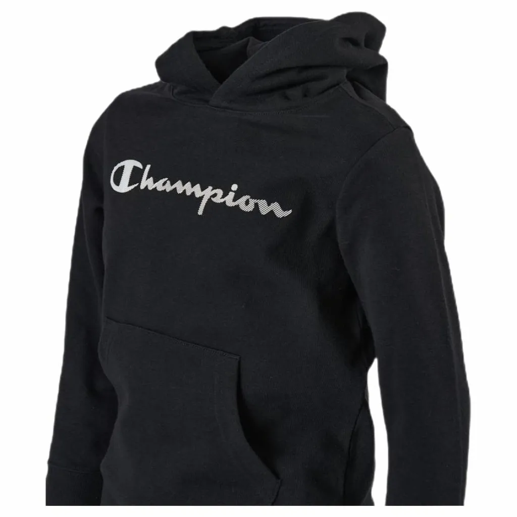 Champion Legacy Hoodie Junior Black Svart