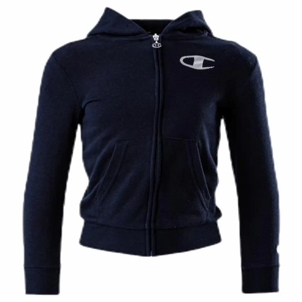Champion Legacy Zip Hoodie Junior Blue Blå Outlet