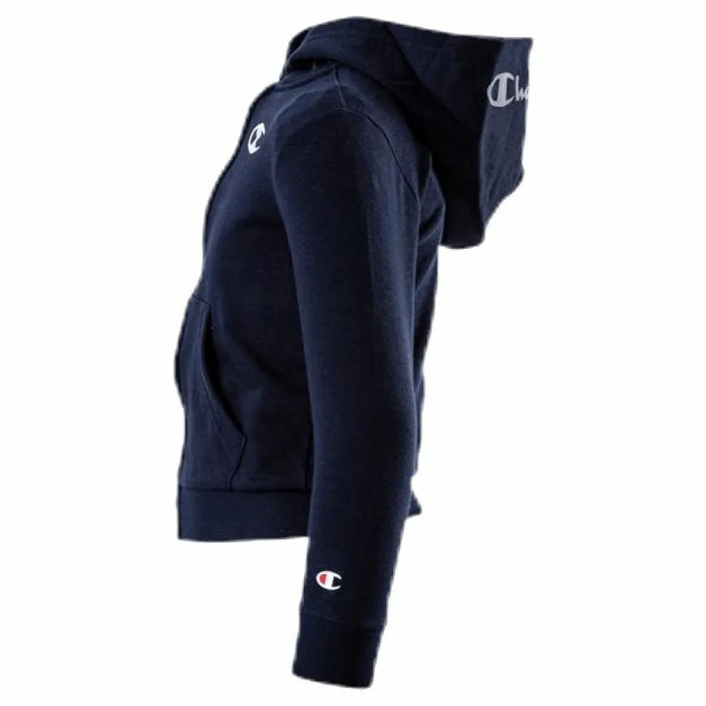 Champion Legacy Zip Hoodie Junior Blue Blå Outlet