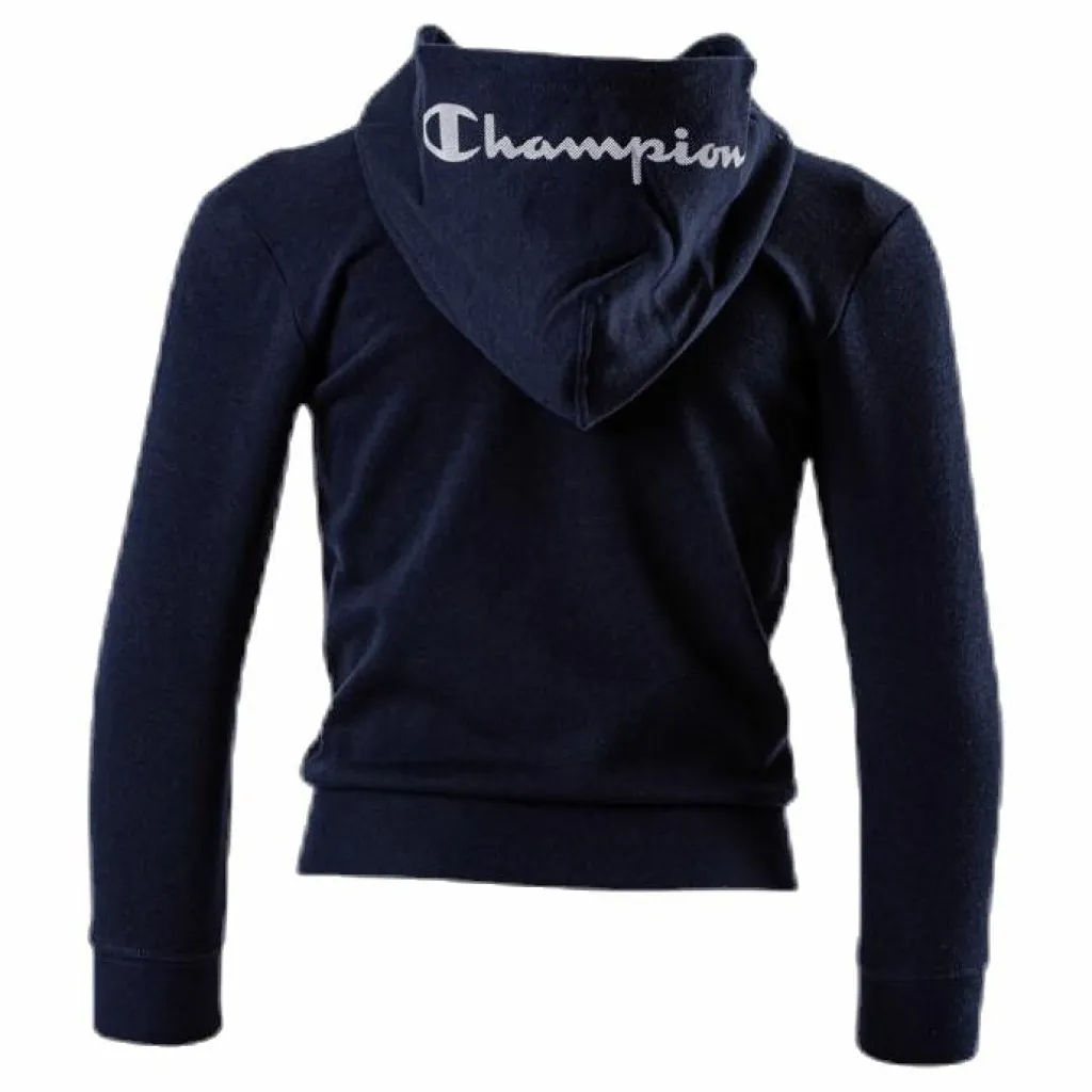 Champion Legacy Zip Hoodie Junior Blue Blå Outlet
