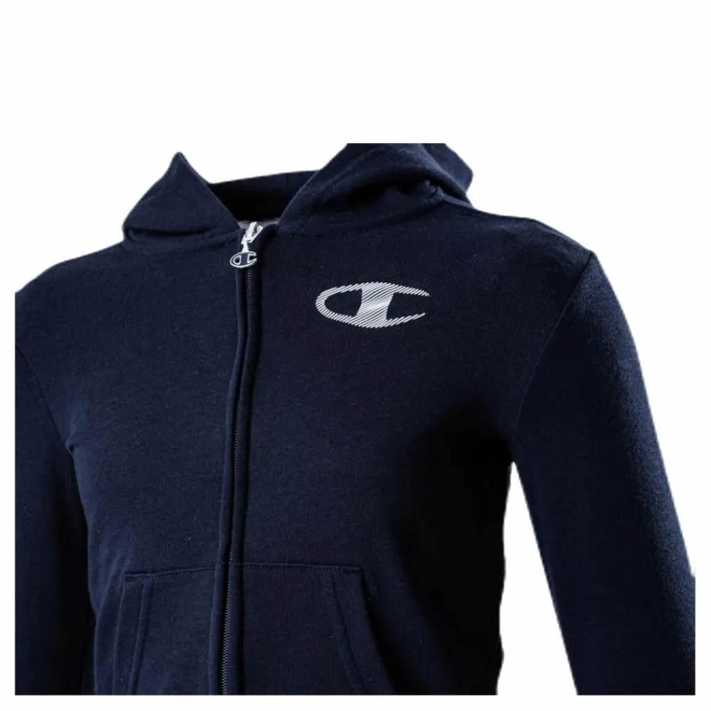 Champion Legacy Zip Hoodie Junior Blue Blå Outlet