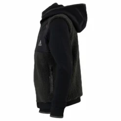 adidas Legend Winter Fleece Full Zip Junior Black/Green Svart Clearance