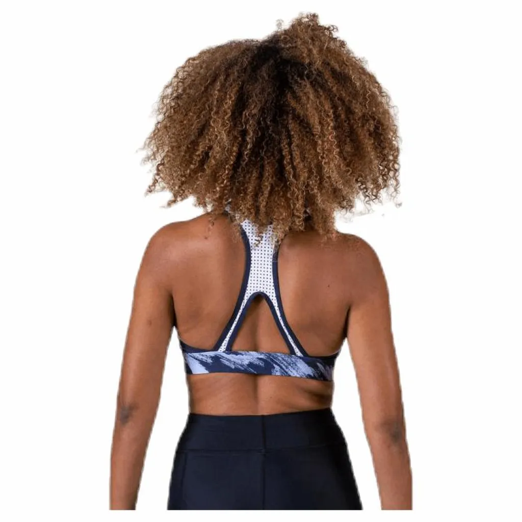 Reebok Les Mills Hero Racer Bra Blue/White Flerfärgad Clearance