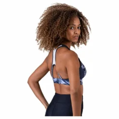 Reebok Les Mills Hero Racer Bra Blue/White Flerfärgad Clearance