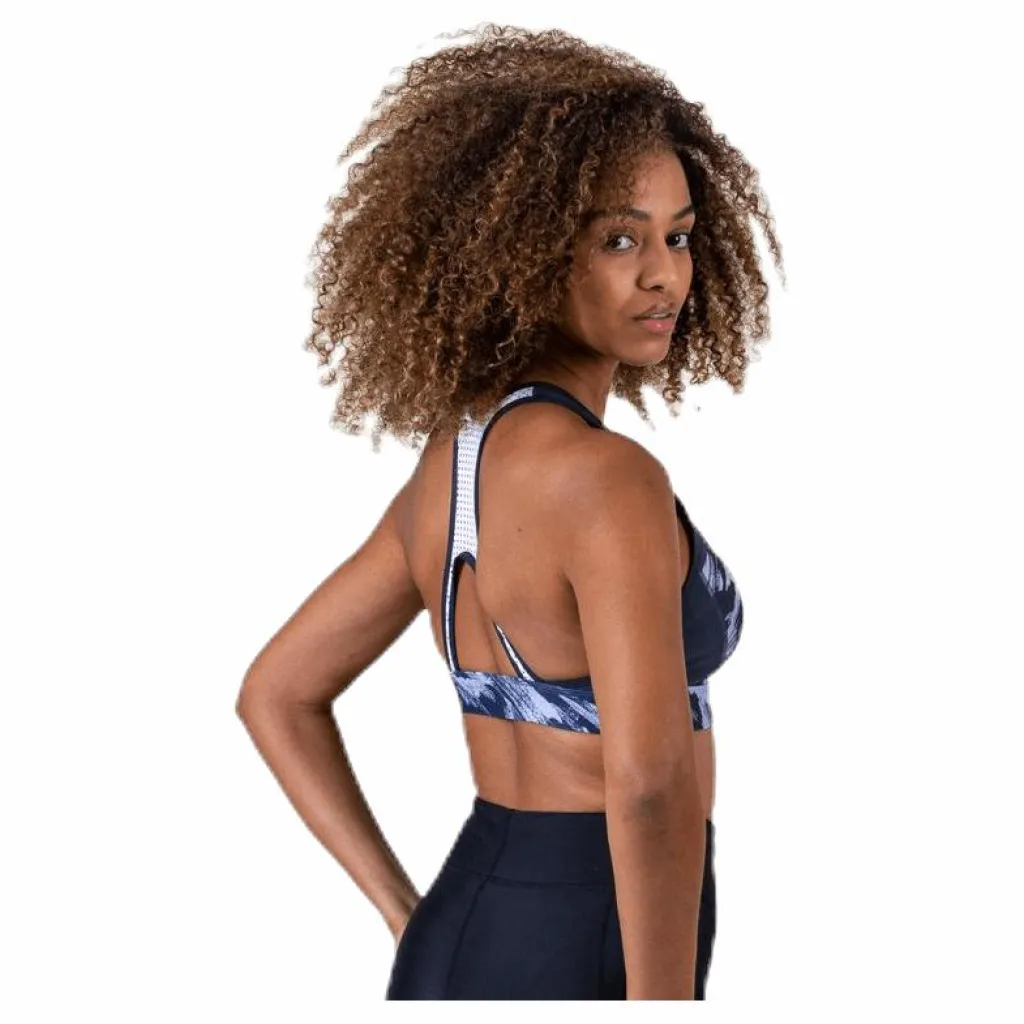 Reebok Les Mills Hero Racer Bra Blue/White Flerfärgad Clearance