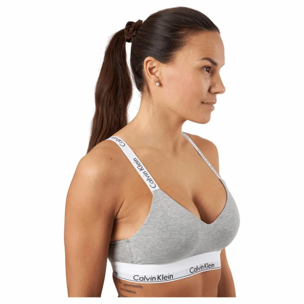 Lght Lined Bralette Grey*Calvin Klein Discount