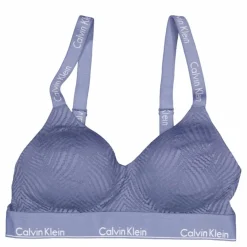 Calvin Klein Lghtly Lined Bralette Blue Blå Online
