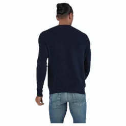 Liam Knit Crew Neck Blue*Jack & Jones Outlet