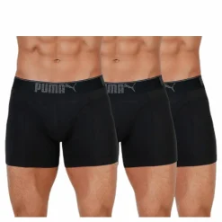 Puma Lifestyle Sueded Cotton Boxer 3p Black Svart New