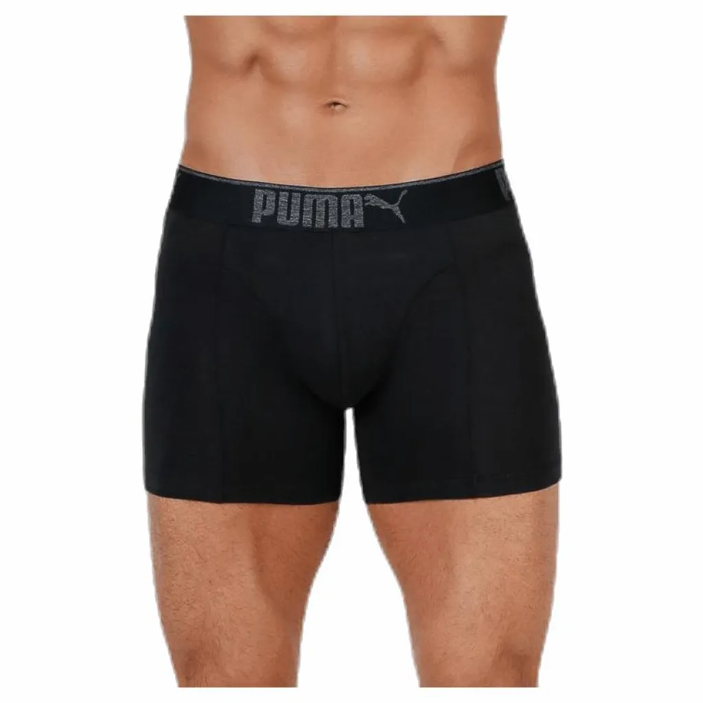 Puma Lifestyle Sueded Cotton Boxer 3p Black Svart New