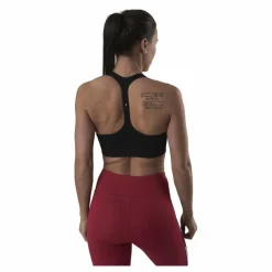 Tommy Hilfiger Sport Light Intensity Graphic Bra Black Svart Outlet