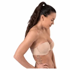 Calvin Klein Light Lined Strapless Beige New