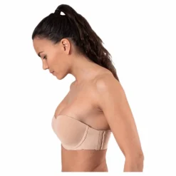 Calvin Klein Light Lined Strapless Beige New
