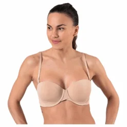 Calvin Klein Light Lined Strapless Beige New