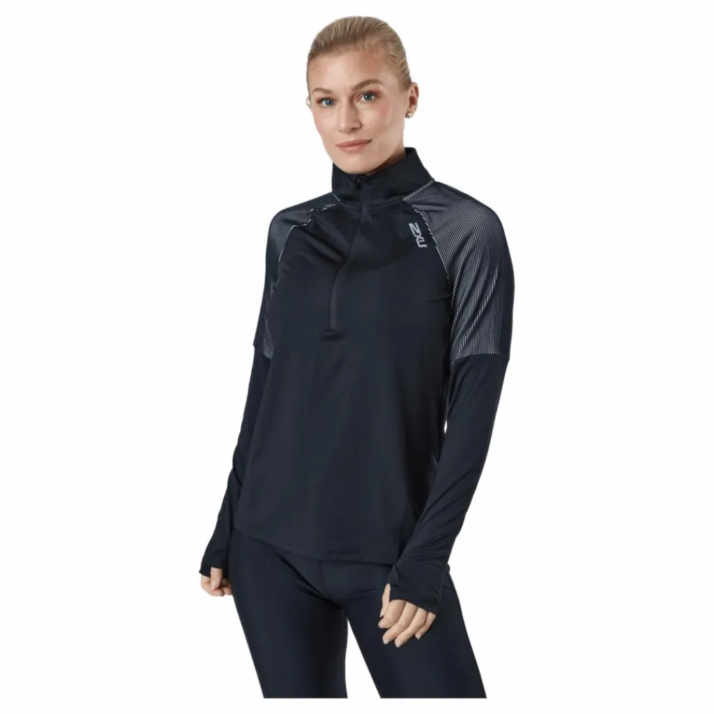 Light Speed 1/2 Zip Black/silver Reflective*2XU Sale
