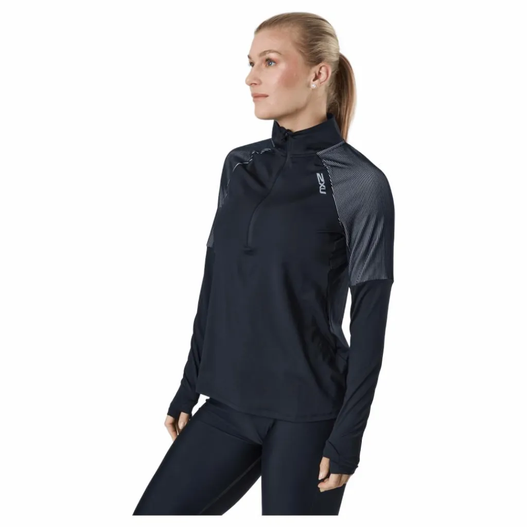 Light Speed 1/2 Zip Black/silver Reflective*2XU Sale
