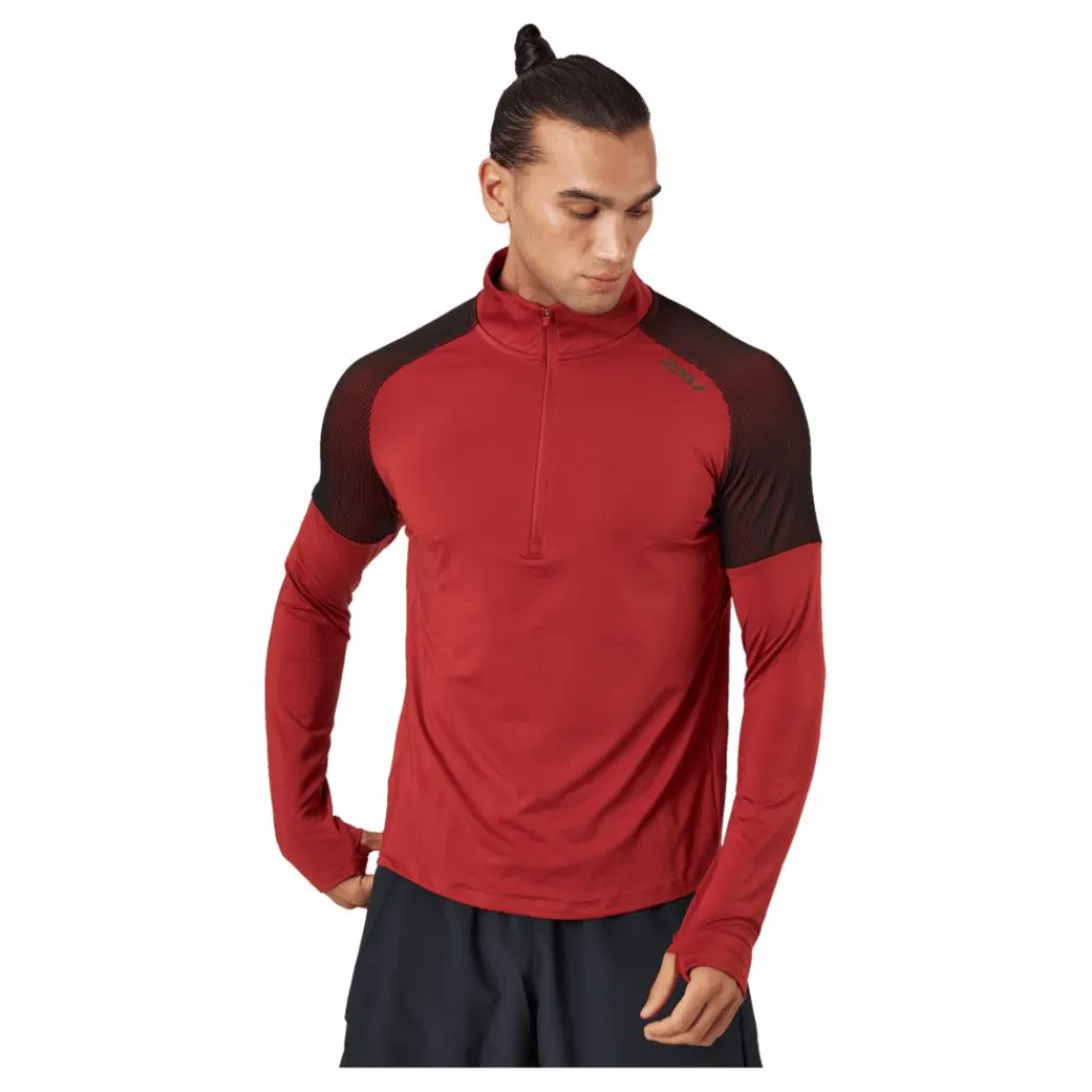 Light Speed 1/2 Zip Chilli Oil/black Reflective*2XU Hot