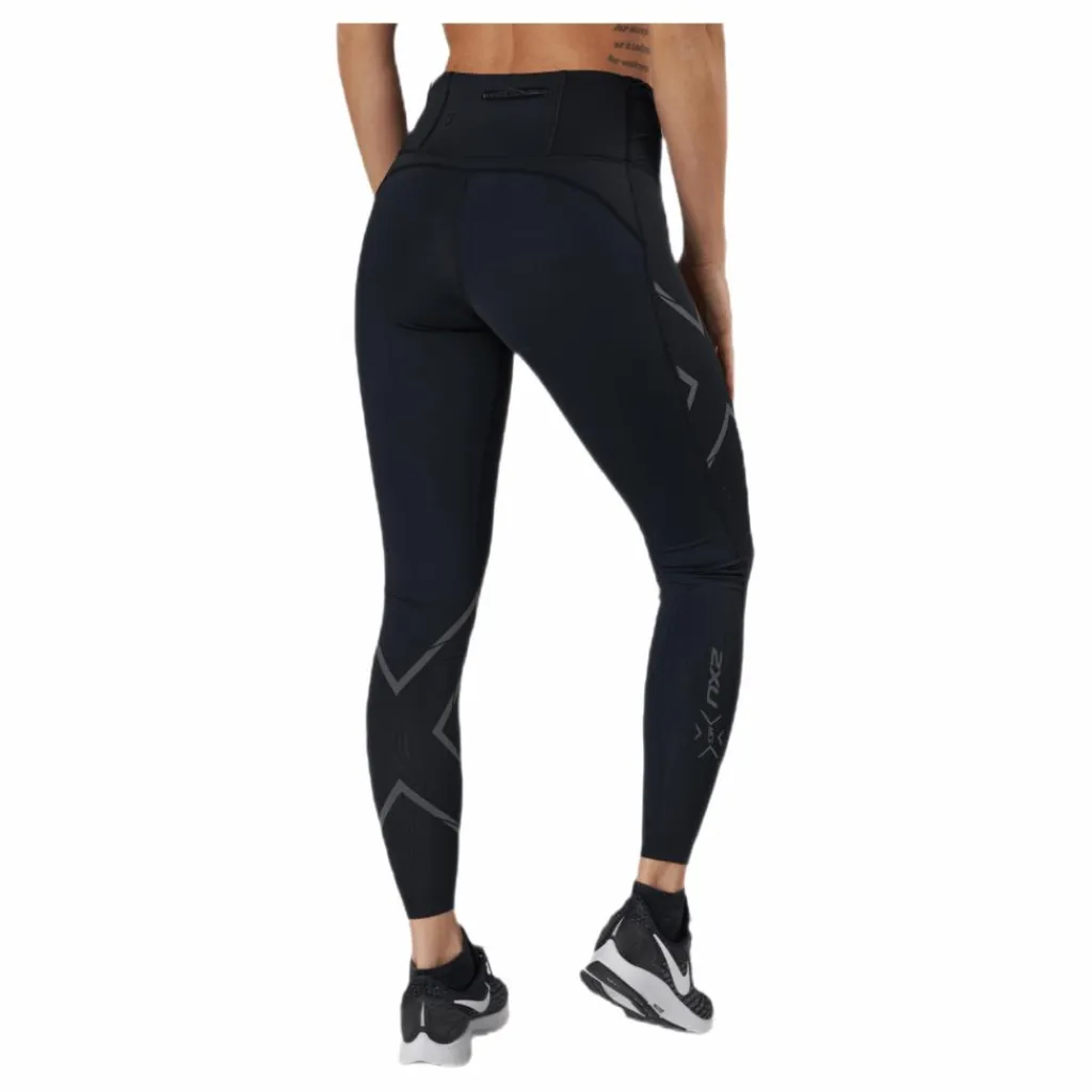 2XU Light Speed Mid-Rise Compression Black Svart Outlet