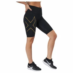Light Speed Mid-Rise Compression Black/Gold*2XU Sale