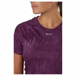 2XU Light Speed Tee Wavy Daze/silver Reflective Lila Hot