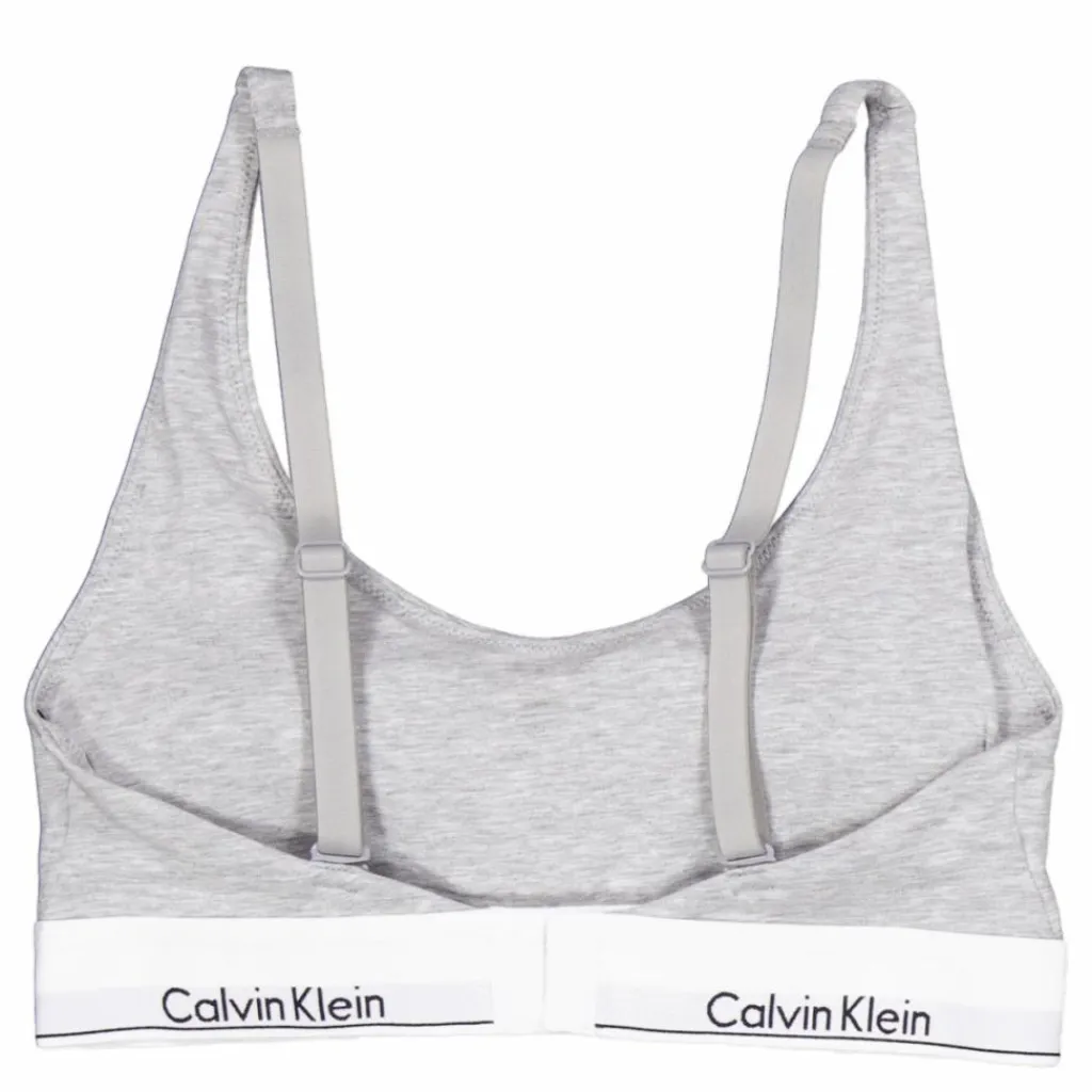 Calvin Klein Lightly Lined Bralette Grey Grå Clearance