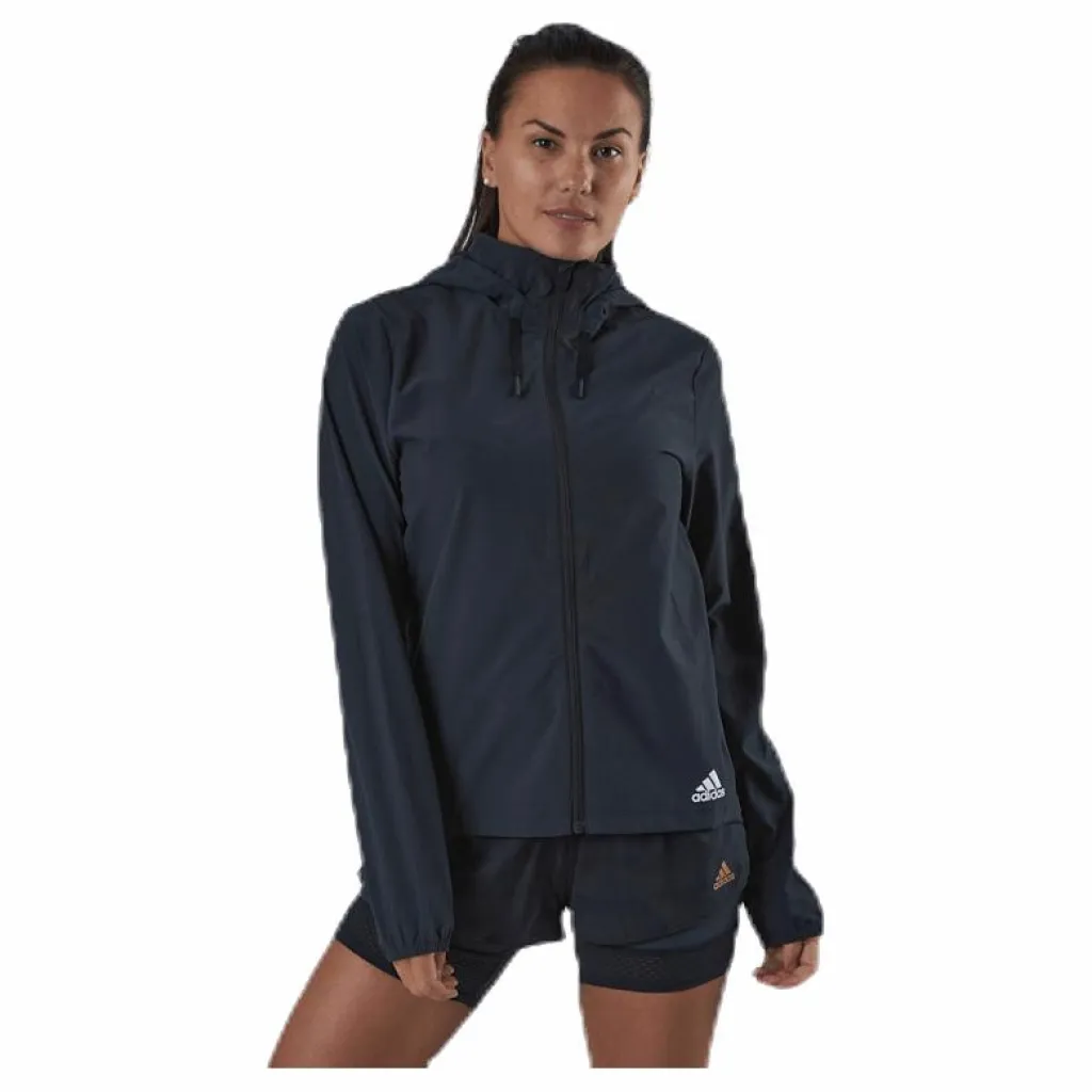 adidas Lightweight Woven Jacket White/Black Svart Hot