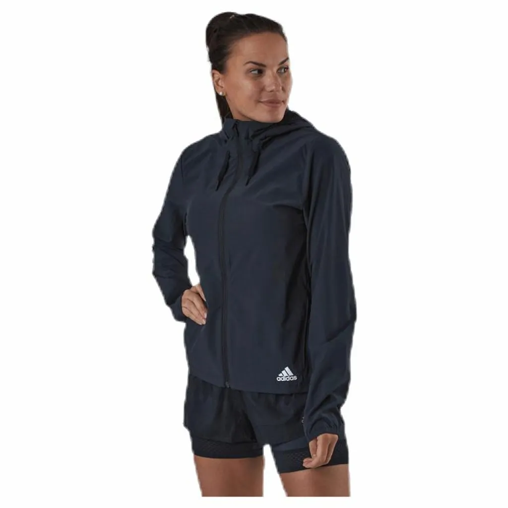 adidas Lightweight Woven Jacket White/Black Svart Hot
