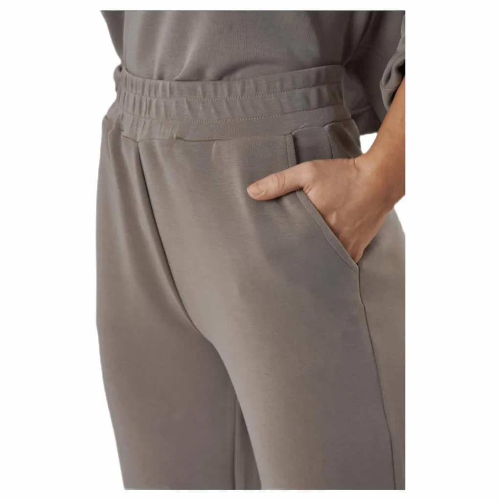 Pieces Lise Hw Wide Pant Lounge Beige Clearance