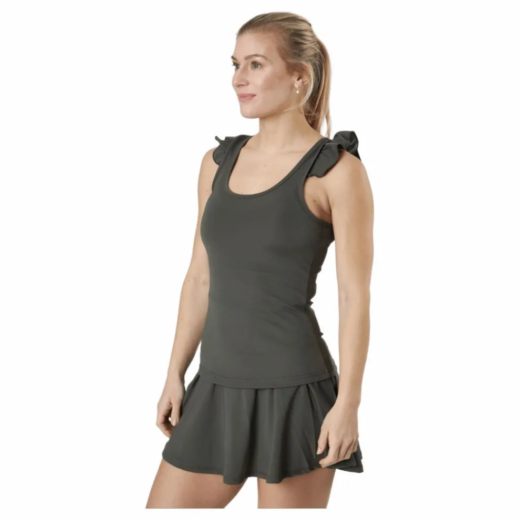 BOW19 Liv Tank Top Army Green Svart Clearance