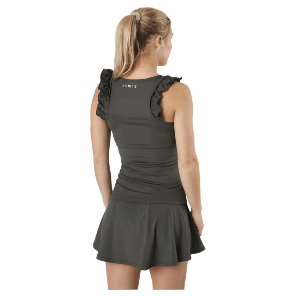 BOW19 Liv Tank Top Army Green Svart Clearance