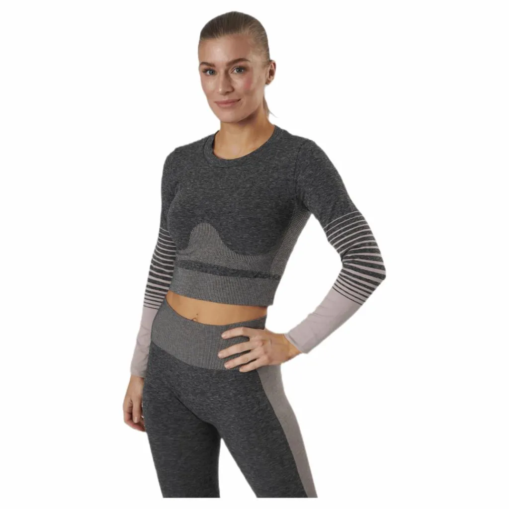 Lixy Ls Seamless Top Lounge Grey*Pieces Sale