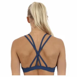 Reebok Lm Hero Strappy Bra- Padded Blue Blå New