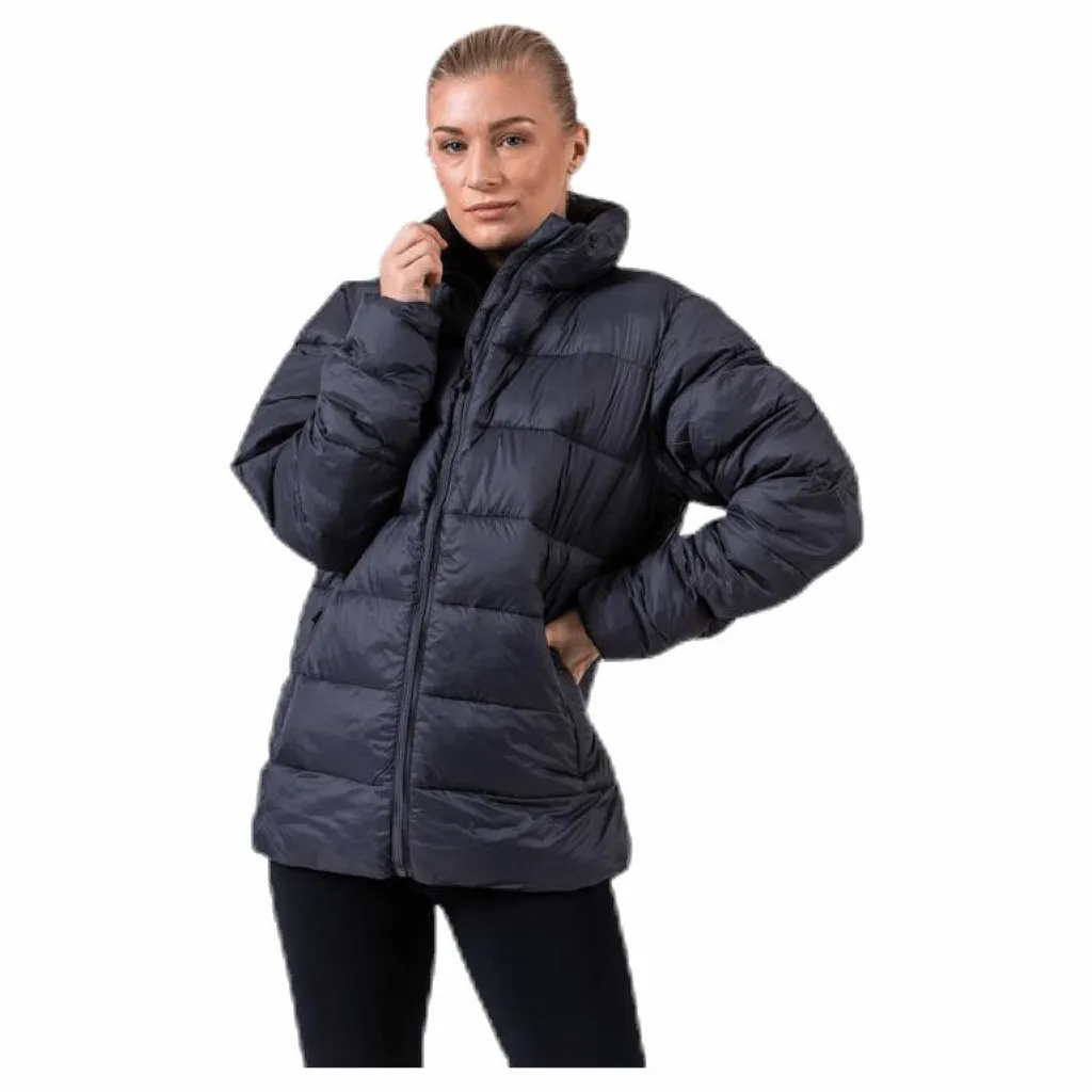 Kappa Logo Amby Padded Jacket Grey Svart