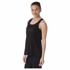 Casall Logo Relaxed Tank Black Svart Hot