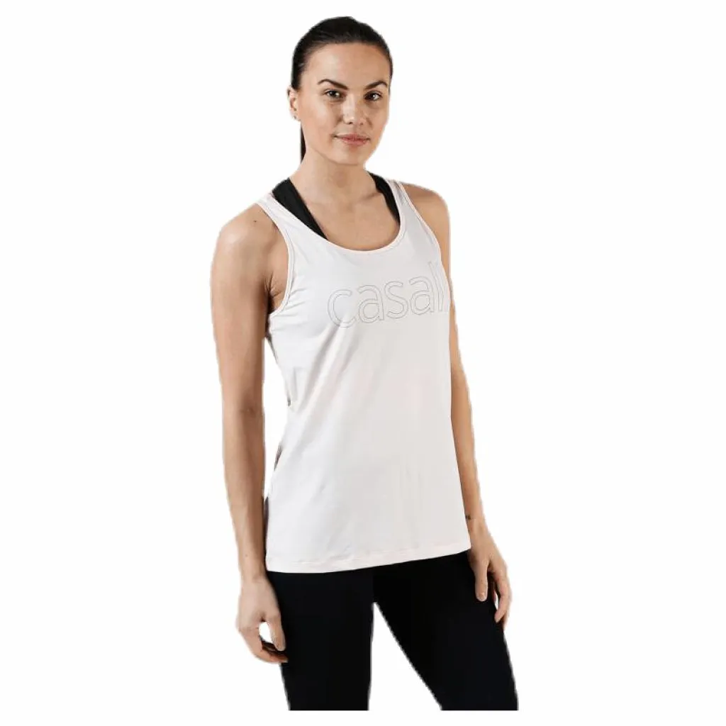 Casall Logo Relaxed Tank Pink Rosa
