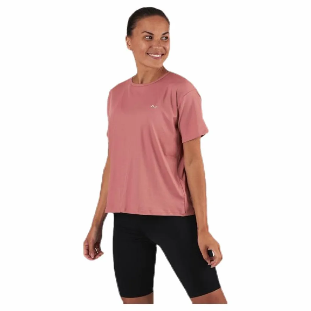 Röhnisch Logo Ribbed Tee Pink Rosa Best