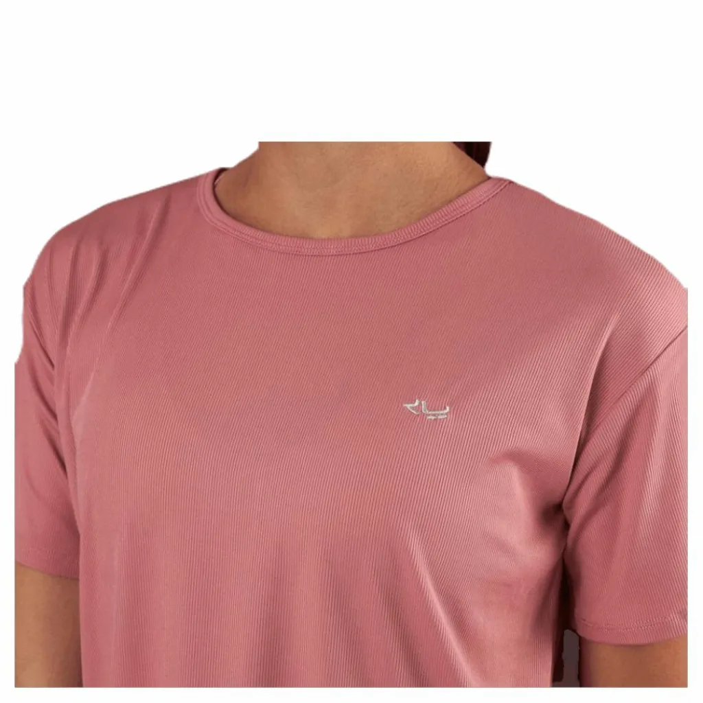 Röhnisch Logo Ribbed Tee Pink Rosa Best