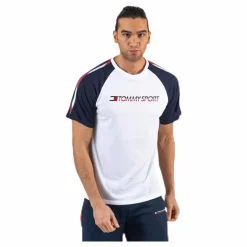 Logo Tee With Tape White*Tommy Hilfiger Sport