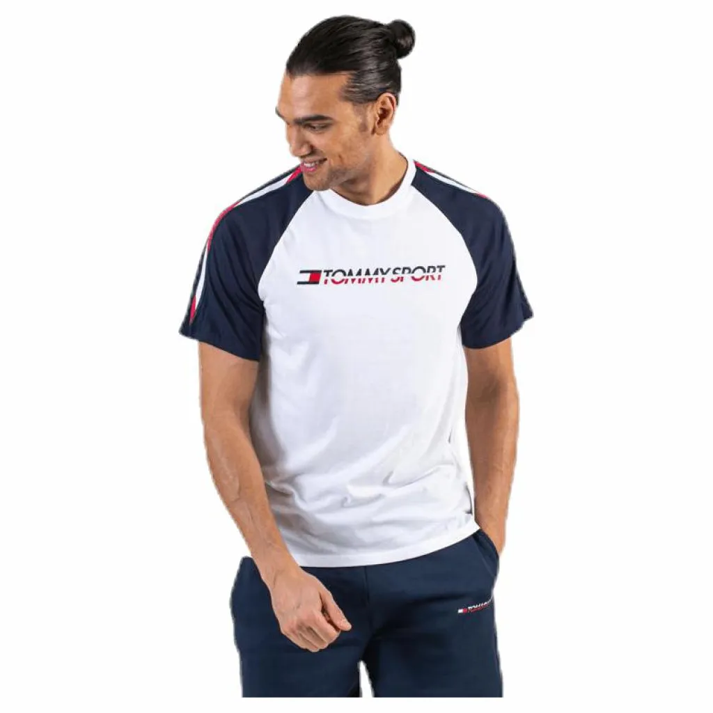 Logo Tee With Tape White*Tommy Hilfiger Sport