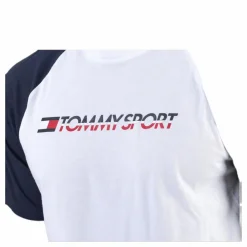 Logo Tee With Tape White*Tommy Hilfiger Sport