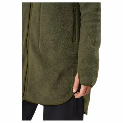 Long Pile Zip Sweat Dark Army*Svea New
