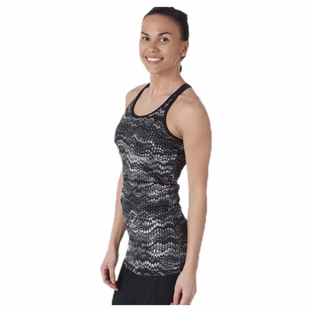 Long Racerback AOP Black*Röhnisch Discount