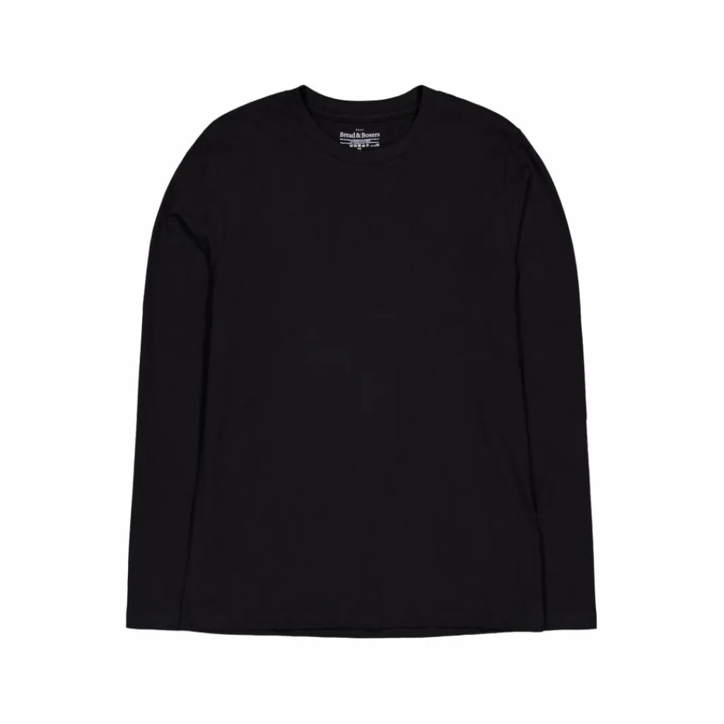 Bread & Boxers Long Sleeve Regular Svart Best
