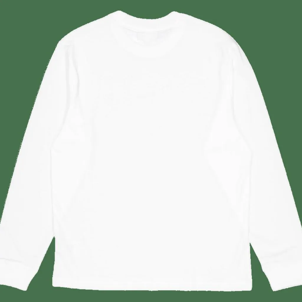 Lacoste Long Sleeved Cotton T-shirt White New