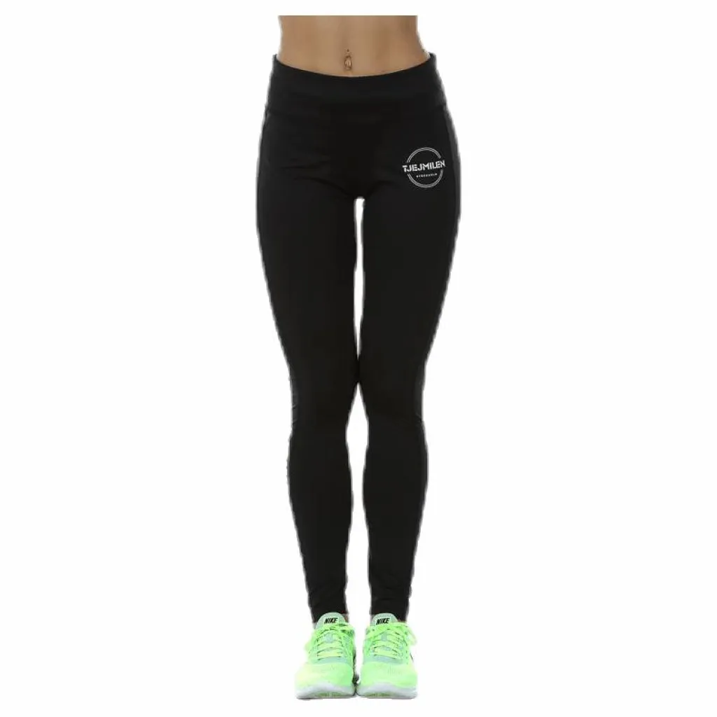 Tjejmilen Long Tights Black Svart Best