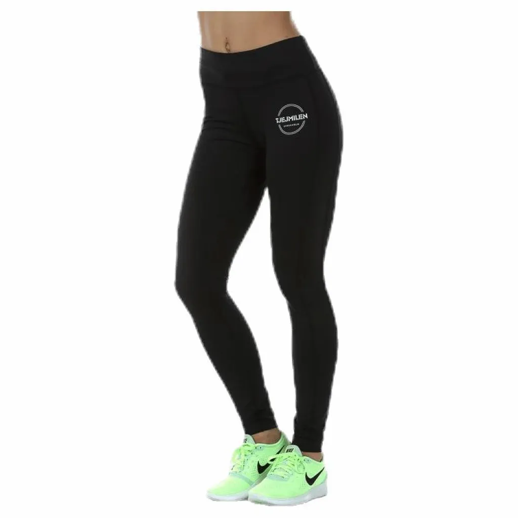 Tjejmilen Long Tights Black Svart Best