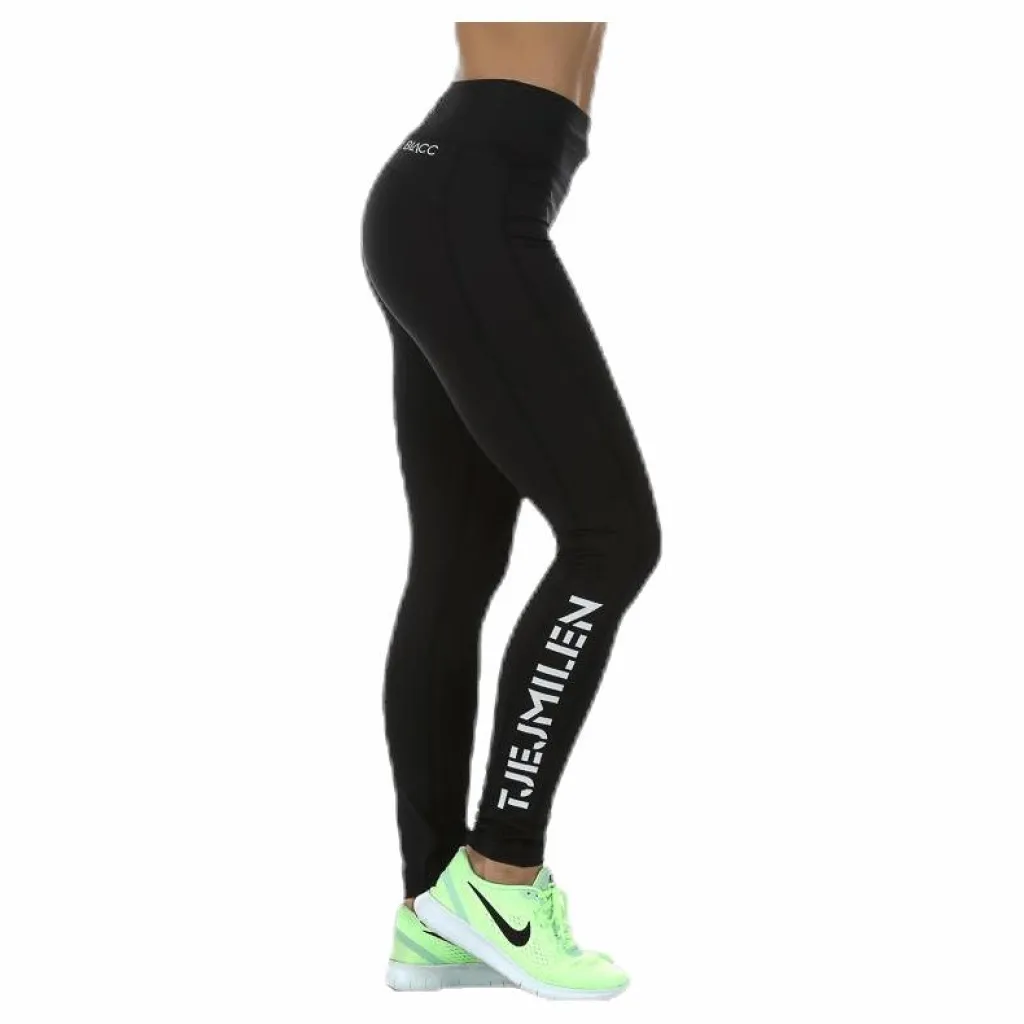 Tjejmilen Long Tights Black Svart Best