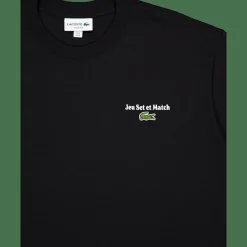 Lacoste Loose Fit Heavy Jersey Printed Noir 031 Black