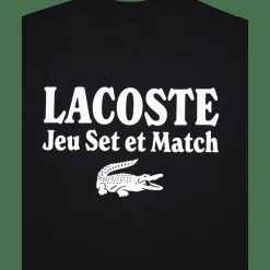 Lacoste Loose Fit Heavy Jersey Printed Noir 031 Black